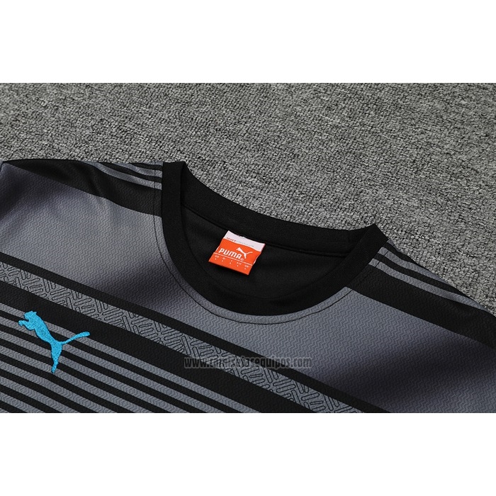 Chandal del Manchester City Manga Corta 2022-2023 Negro - Pantalon Corto
